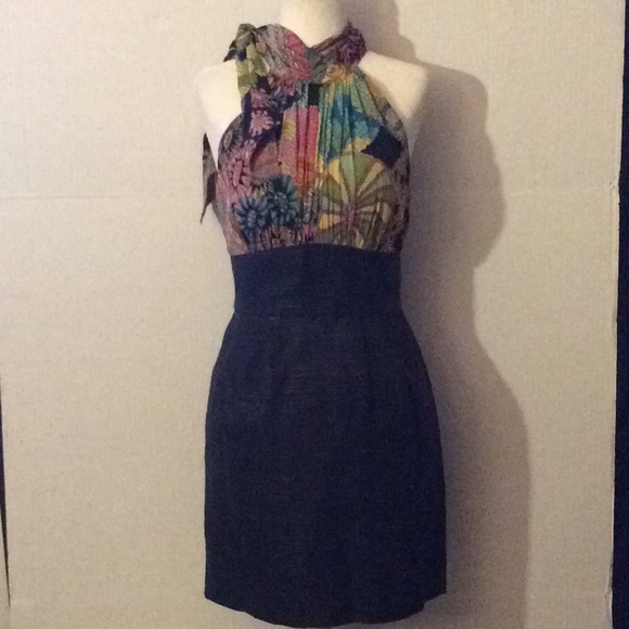 Trina Turk Dresses & Skirts - Trina Turk, evening Neck tie collar silk dress #0